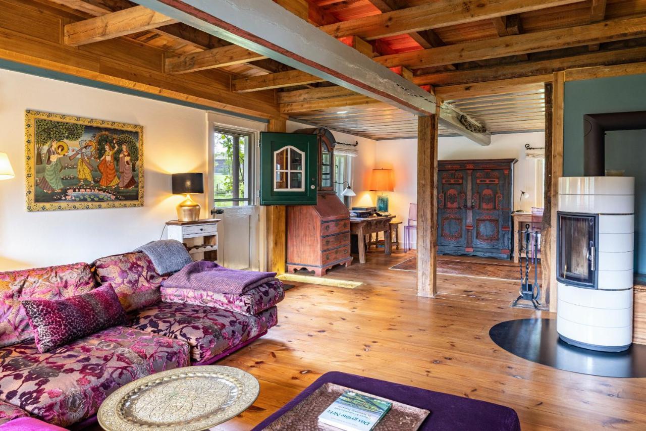 Reetdachhaus Bischoff Apartment Kuden Bagian luar foto